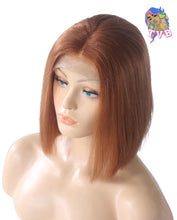 Load image into Gallery viewer, Raw Virgin Brazilian ”Straight” Lace-Front Colored Bob Wigs✨